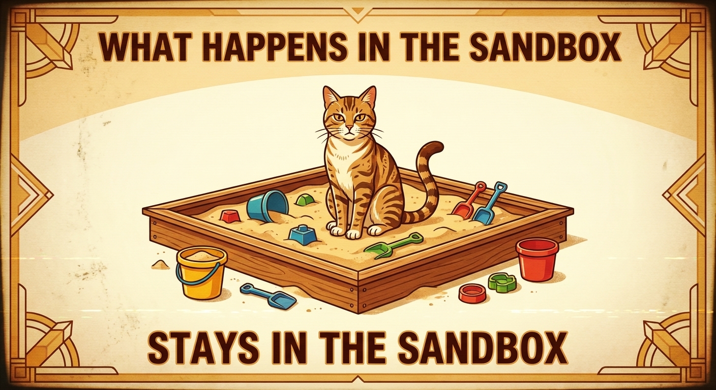 What happens in the sandbox stays in the sandbox